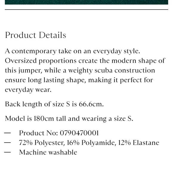 COS | Batwing Scuba Sweatshirt - Picture 10 of 11